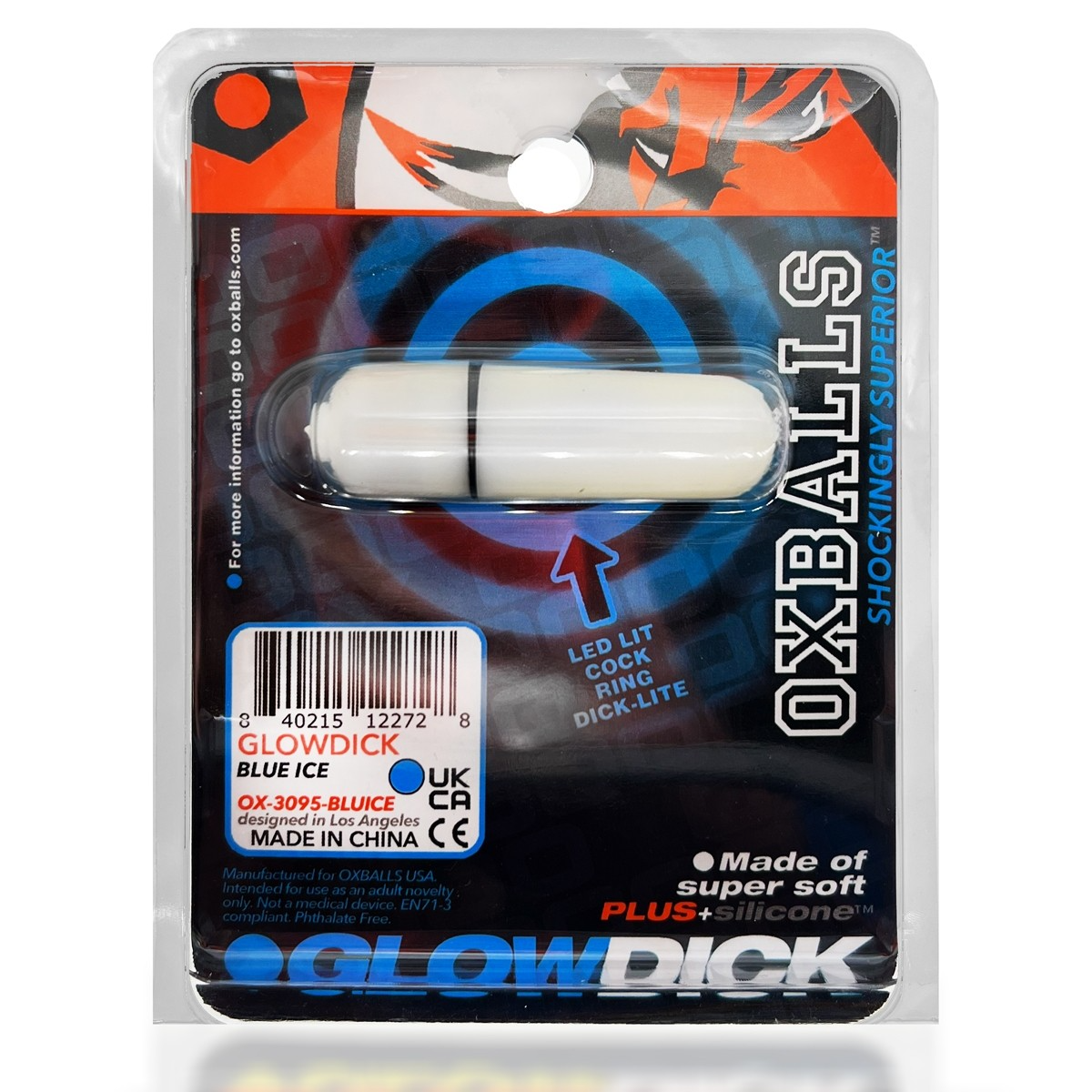 OxBalls GLOWDICK, cockring with LED